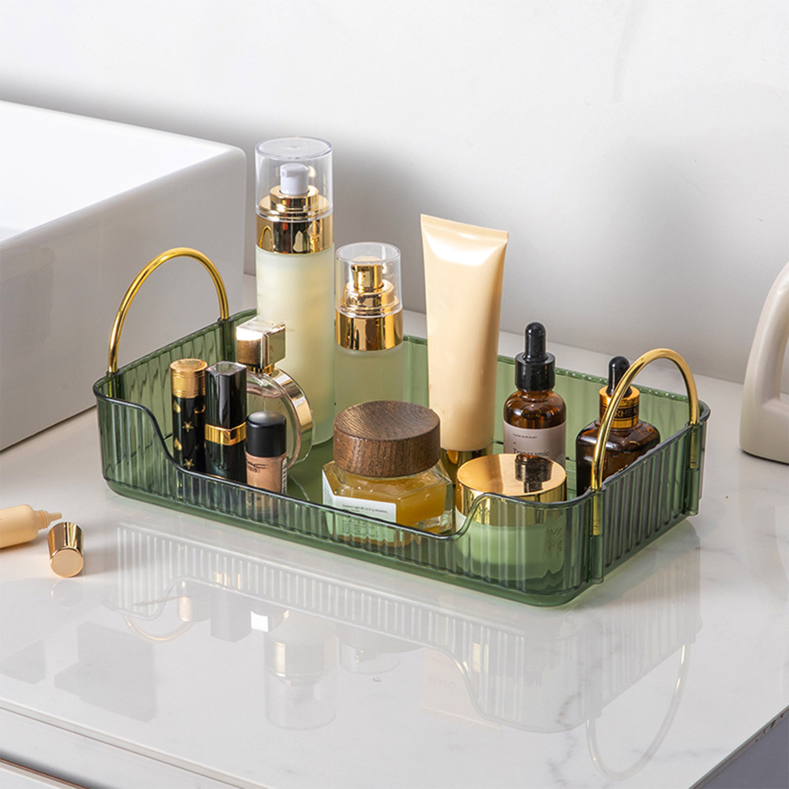 Token Tray Organizer - Organizador de baño de lujo, estante