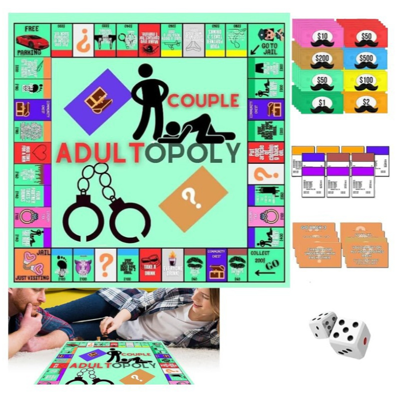 Board Game Monopoli - Juego de Mesa para Parejas, Monopolio,