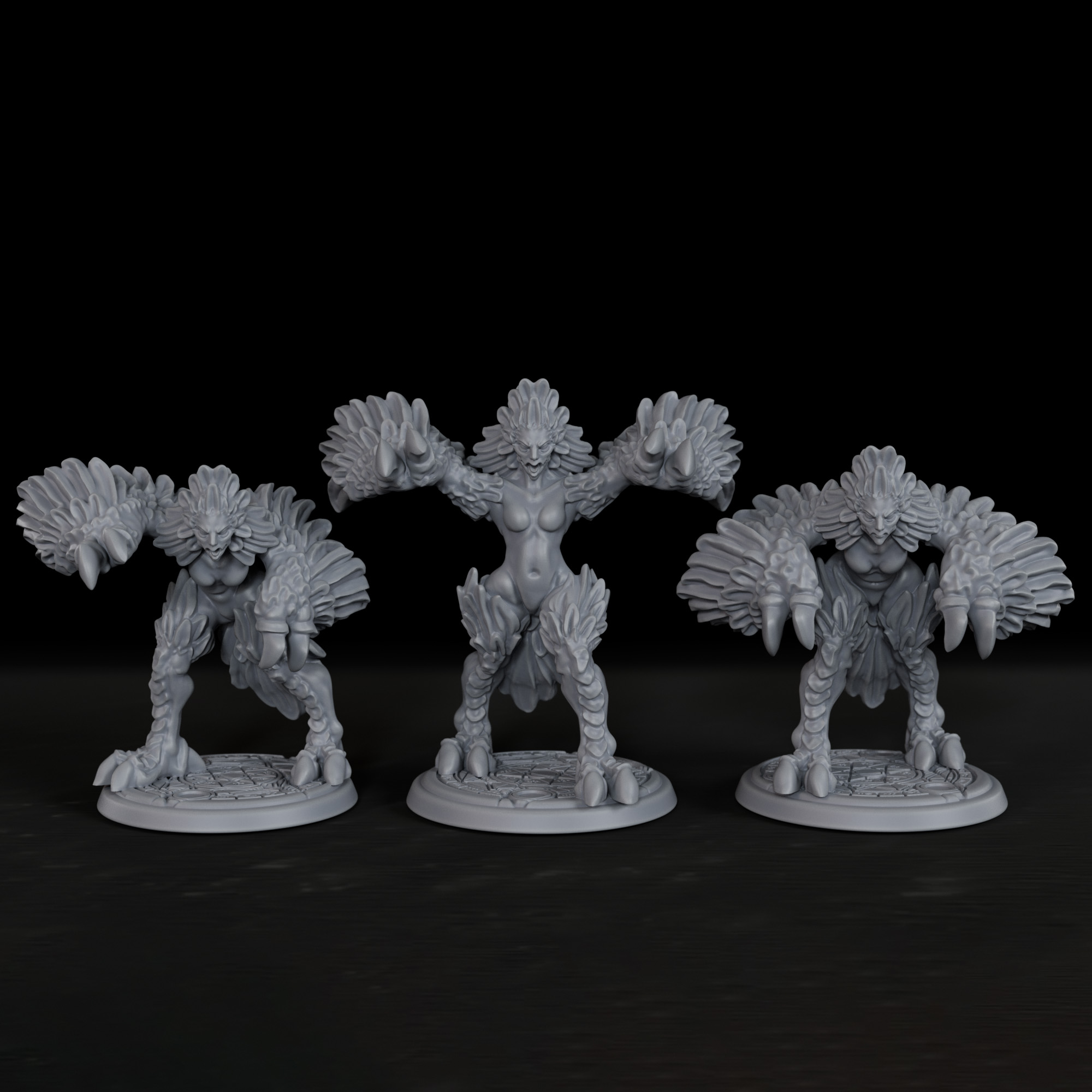 Board Game Rpg - Miniatura de Harpies para Juegos de