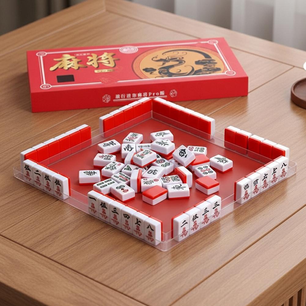 Board Game Organization - Mini juego de Mahjong portátil para