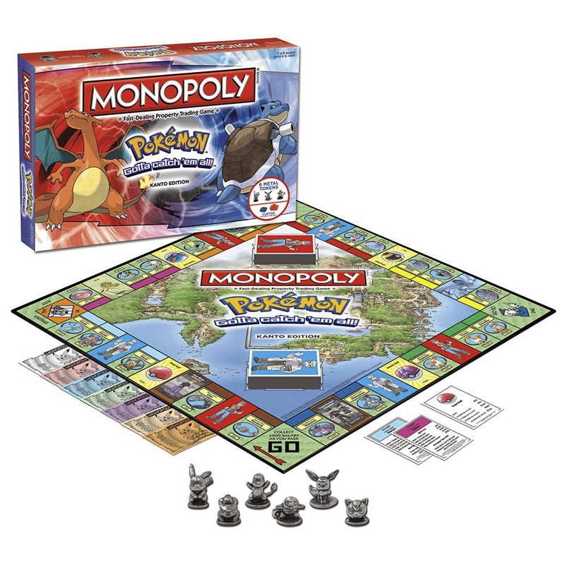Board Game Monopoli - Juego de mesa de Pokémon MONOPOLY,