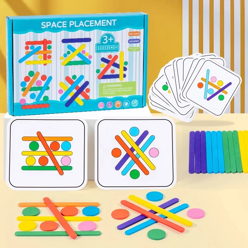 Board Game Simple - Palo de arcoíris para niños, rompecabezas