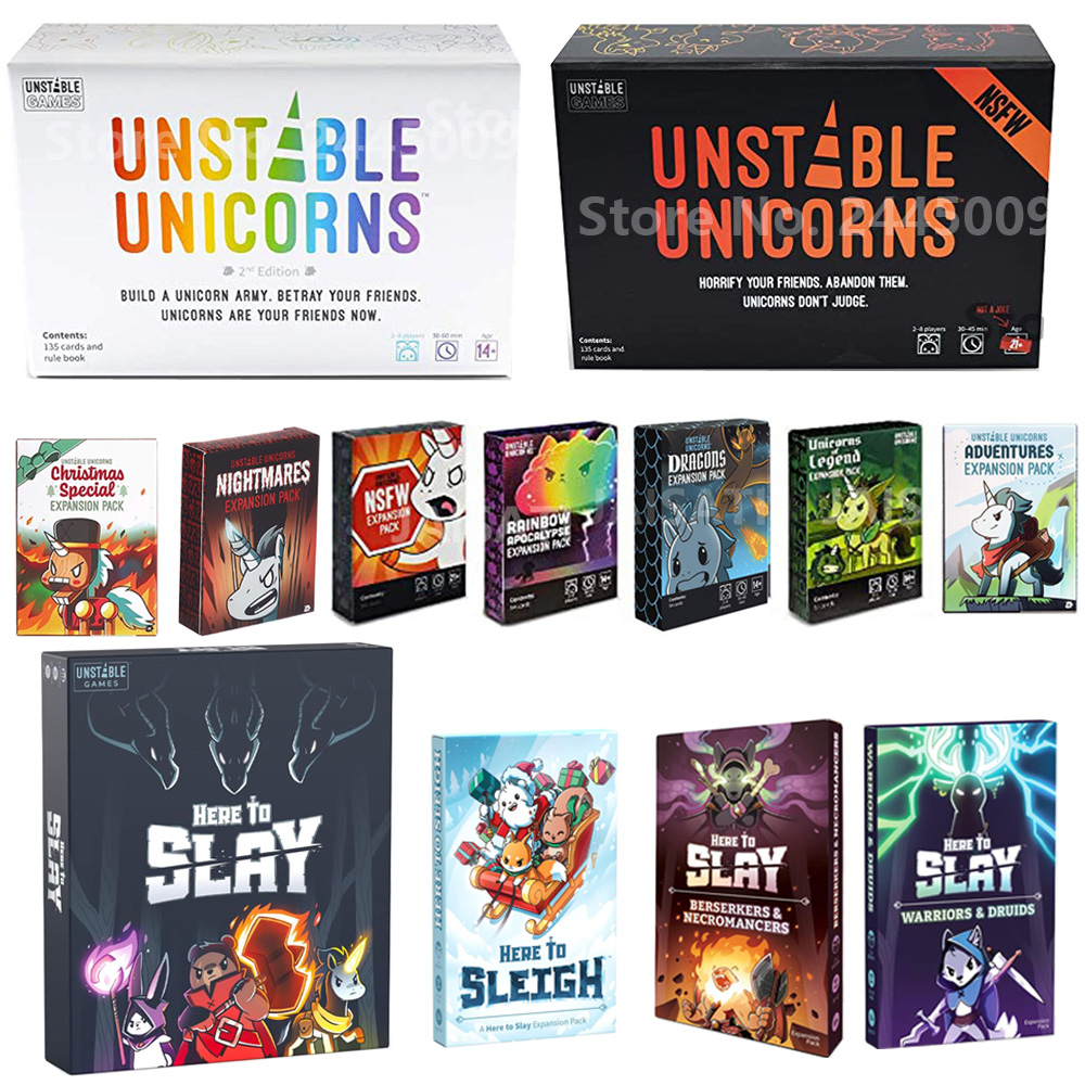 Board Game Zombies - Juego de cartas de unicornios para