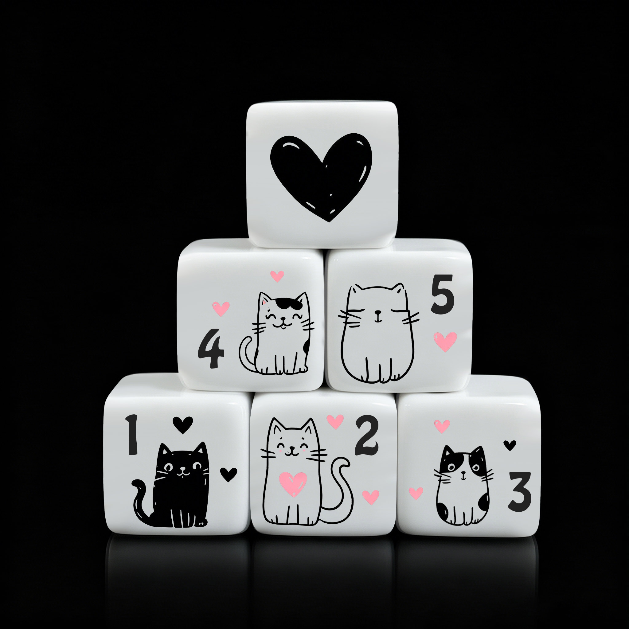 Board Game Rpg - Juego de 12 dados de gato