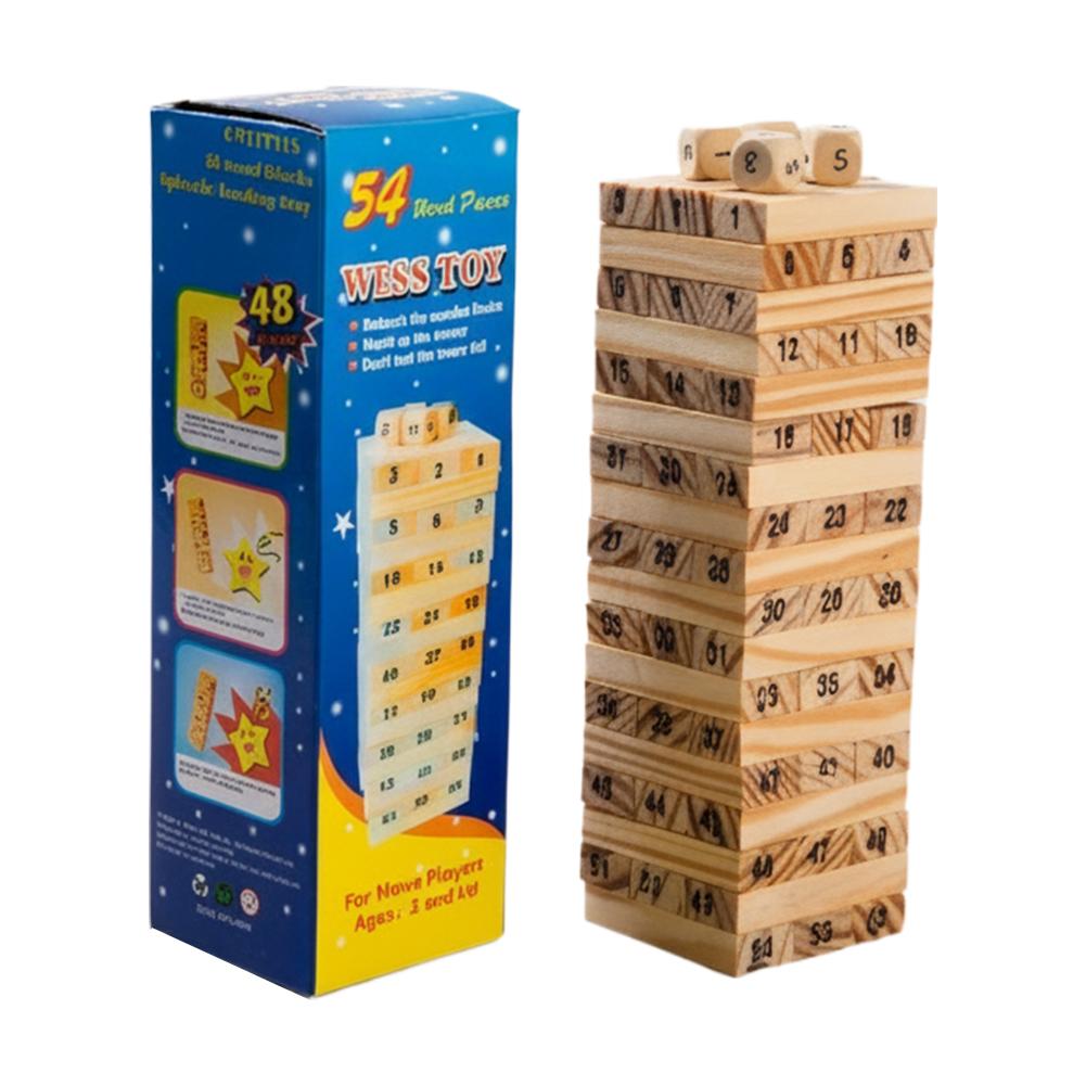 Board Game Monopoli - Bloques de Construcción de Madera de
