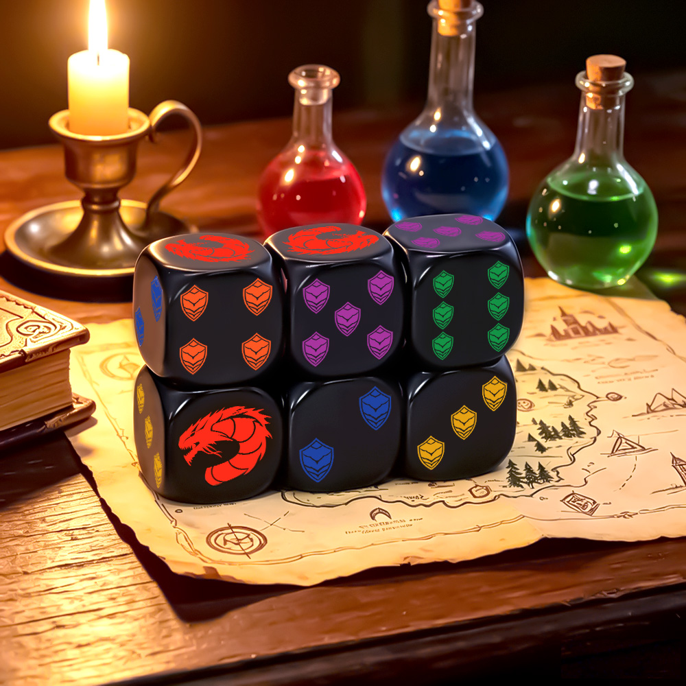 Board Game Rpg - Juego de 6 dados poliédricos D6