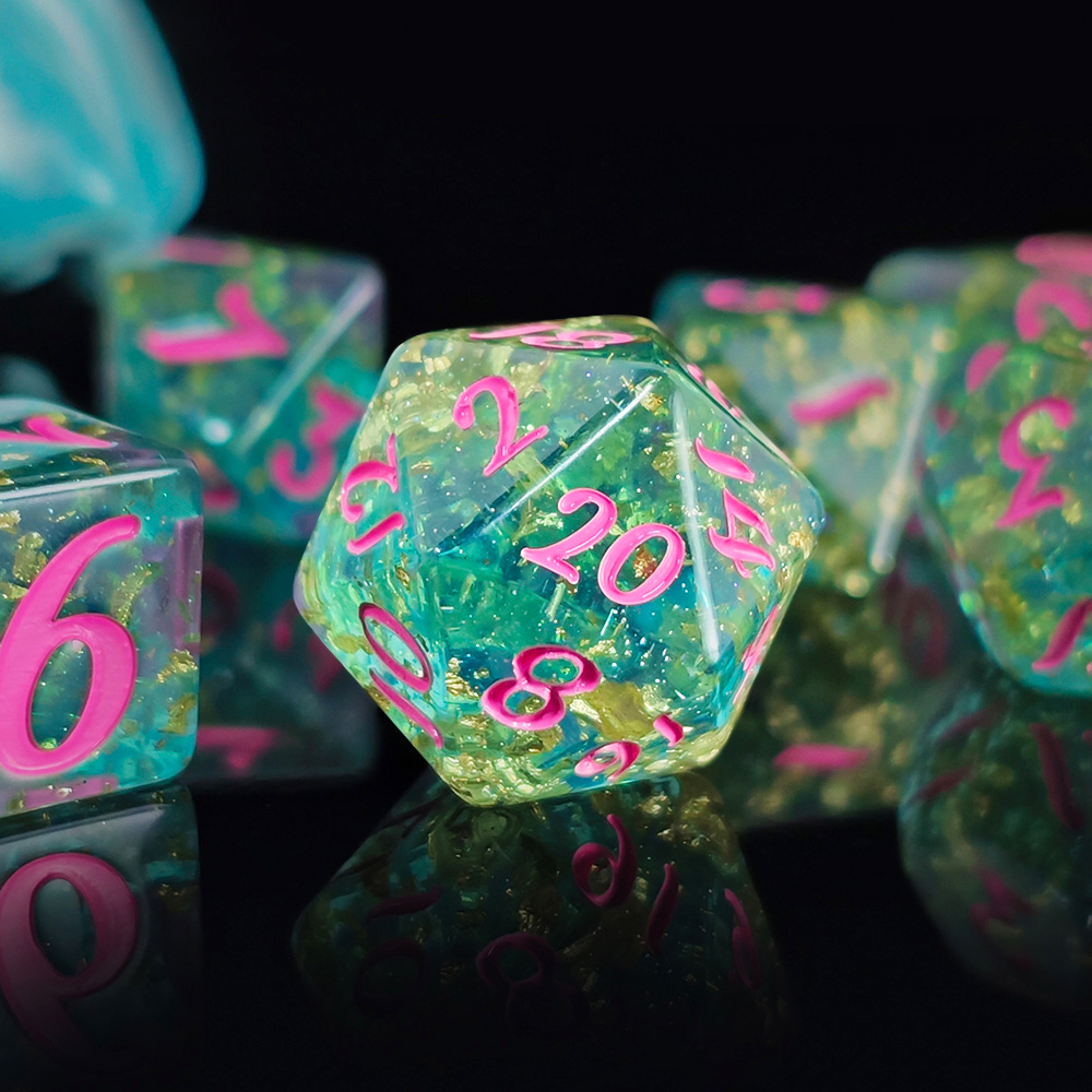 7 unids/set de dados de resina - Board Game Live reseña y precio