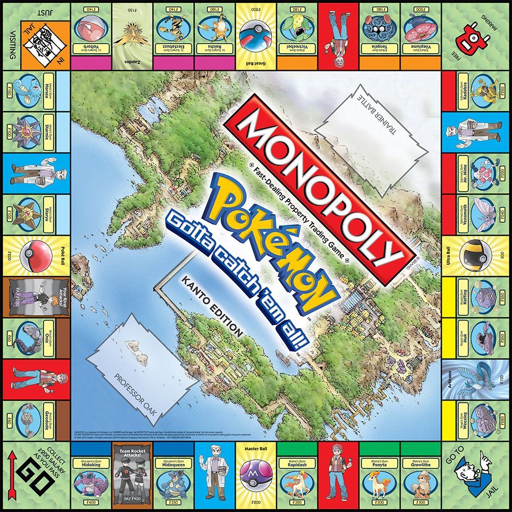 Juego de mesa de Pokémon MONOP - Board Game Monopoli reseña y precio