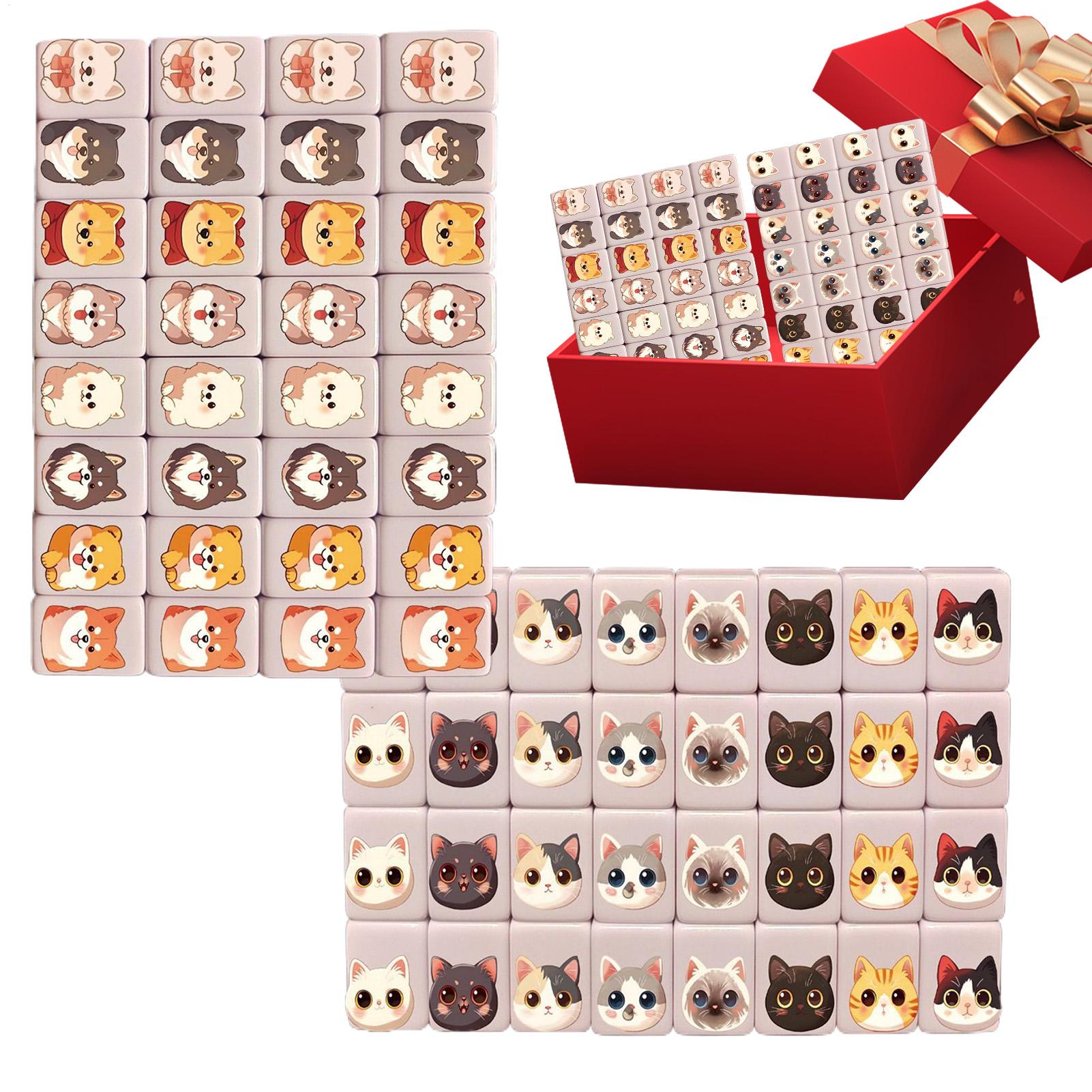 Juego de Mahjong Mini de 65 Pi - Board Game Mahjong reseña y precio