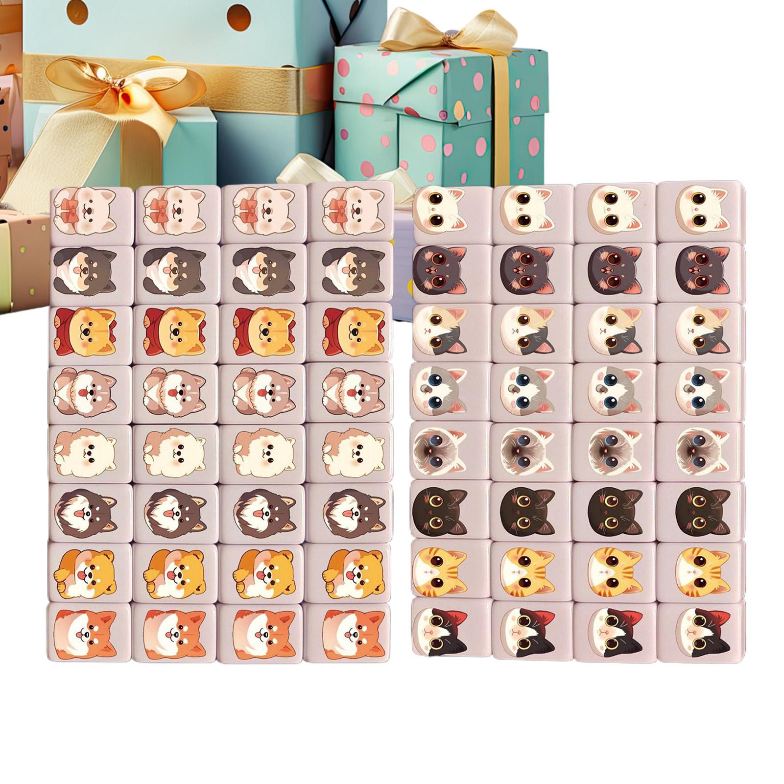 Juego de Mahjong Mini de 65 Pi - Board Game Mahjong reseña y precio