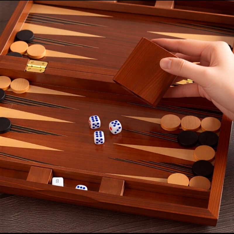 Juego de Backgammon de Madera  - Board Game Harvest reseña y precio