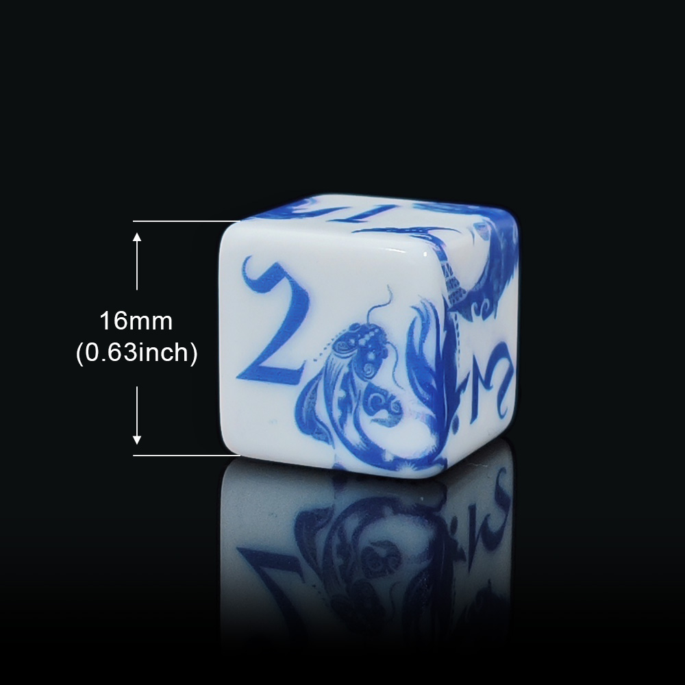 12 dados de porcelana azul y b - Board Game Rpg reseña y precio