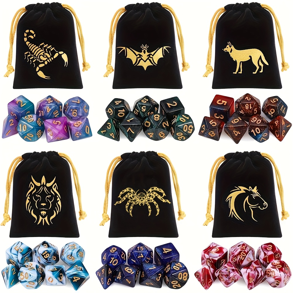 Juegos de dados DND 6/8/12 de  - Board Game Rpg reseña y precio