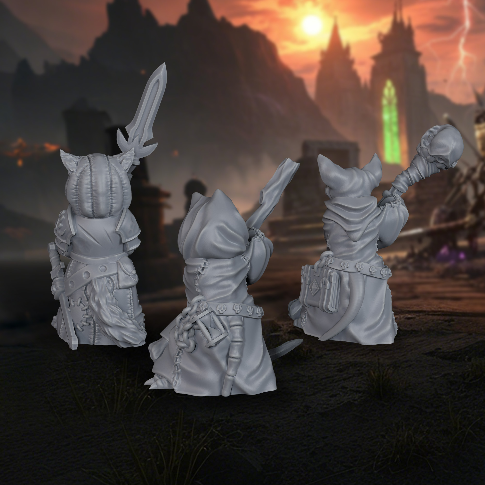 Set de Miniaturas de Tres Guer - Board Game Rpg reseña y precio