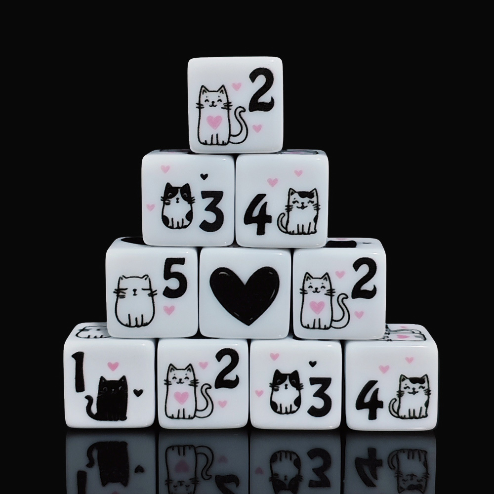 Juego de 12 dados de gato de 1 - Board Game Rpg reseña y precio