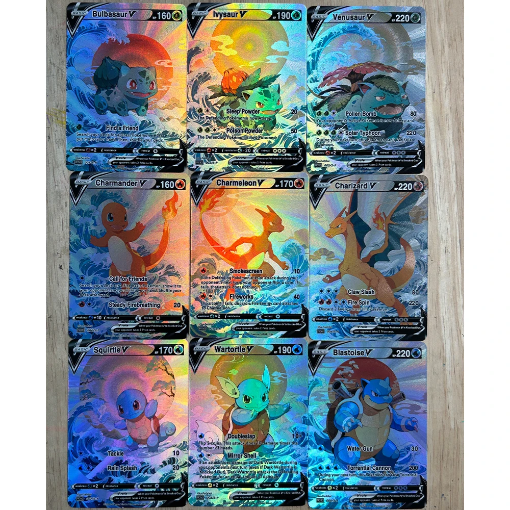 9 unids/set DIY Anime PTCG tar - Board Game Diy reseña y precio
