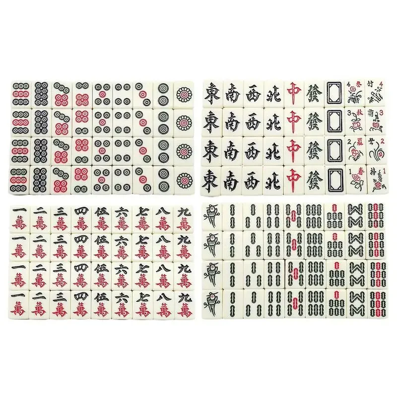 Juego de Mahjong Chino, 144 Mi - Board Game Mahjong reseña y precio