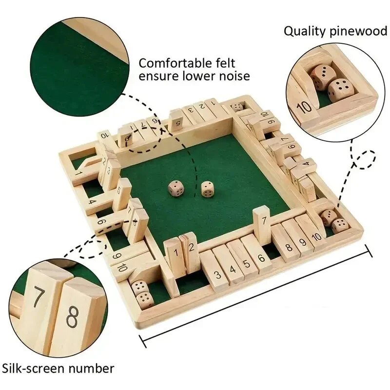Juego de mesa de lujo de cuatr - Board Game Organization reseña y precio